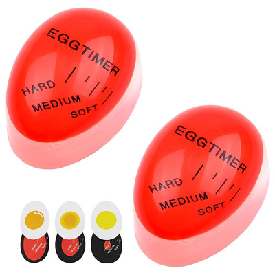 2 PCS Egg Timer for Perfect Boiled Eggs with Color Change Feature