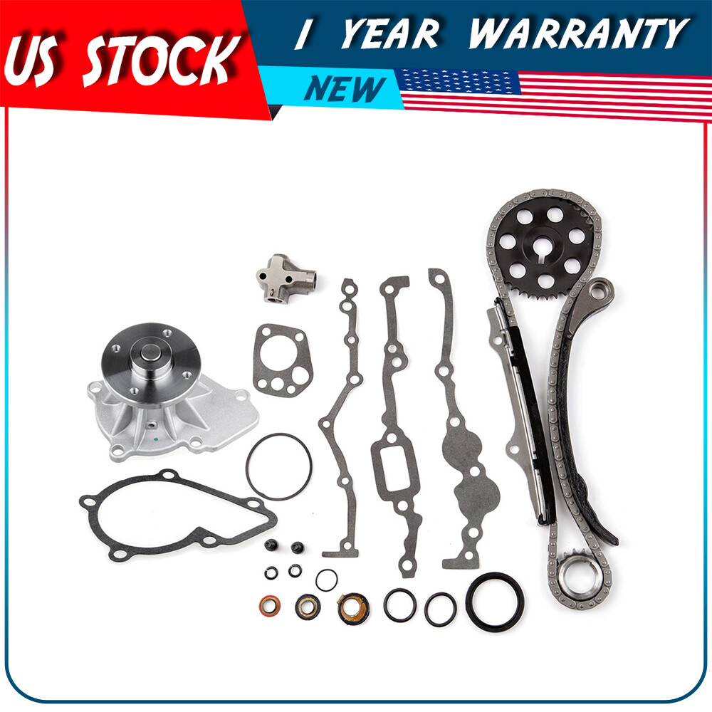 Fit 89-97 Nissan D21 Pickup 240SX 2.4L SOHC Timing Chain Water Pump Kit KA24E - Foto 6