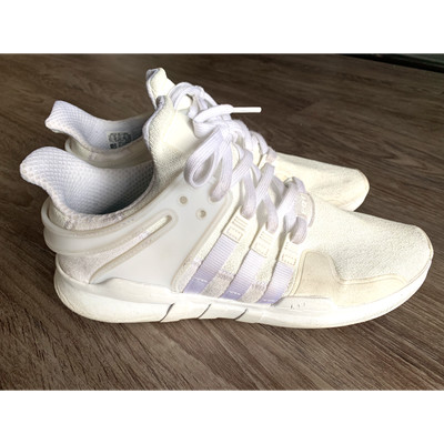 adidas originals eqt support adv trainers in white cp9558