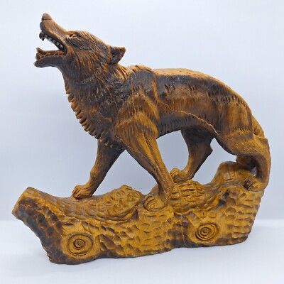 Tigerauge Wolf Schnitzerei