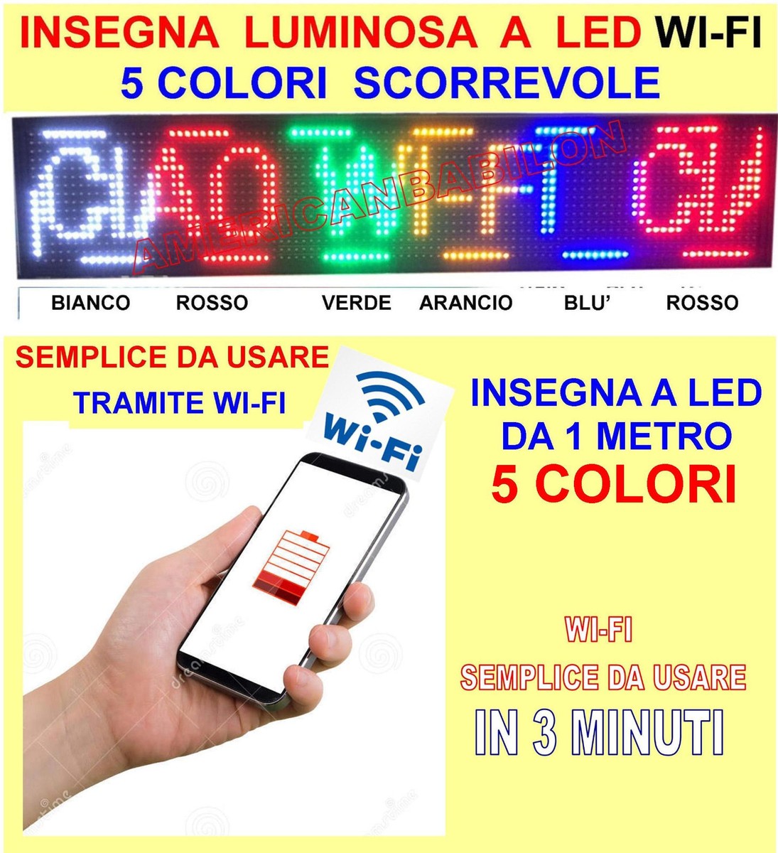 INSEGNA Luminosa A LED Con Scritta - Aperto 48X25X2 CM Con LED Blu - Foto 13