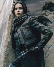 Felicity Jones signed autograph 20x25cm Star Wars in person autograph ACOA