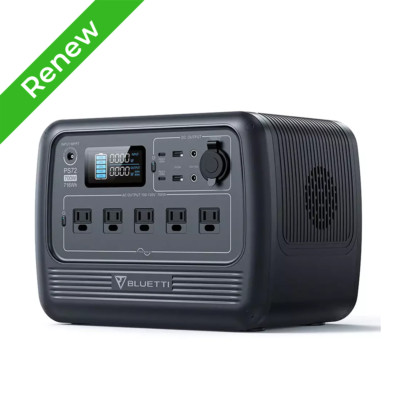 BLUETTI PS72 700W 716Wh Portable Power Station Generator for Camping Fishing