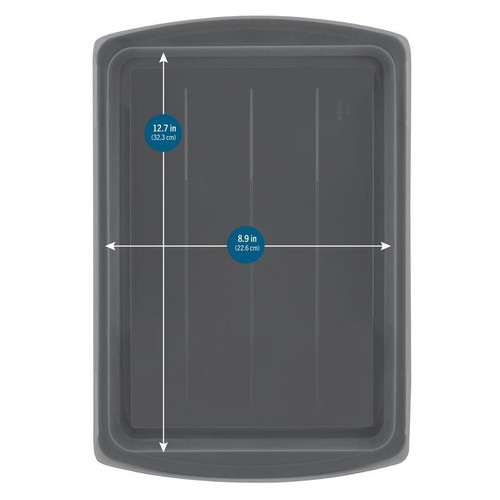 9" X 13" Nonstick Steel Cake Pan W/ Plastic Lid Rectangle Food Storage Container - Picture 5 of 6