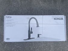 KOHLER Ealing R28703-SD-BL Single Handle Pull-down Kitchen Faucet Matte Black