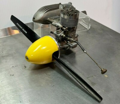 OS MAX 35 with Master Airscrew Prop Muffler Cessna Stunt Vintage RC Plane Engine