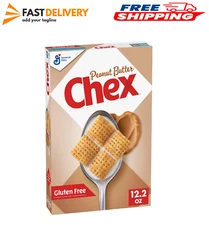Peanut Butter Chex Cereal, Gluten Free Breakfast Cereal, w/ Whole Grain, 12.2 OZ