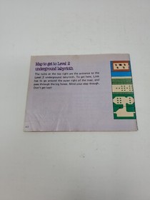 The Legend of Zelda Nintendo NES Manual Only Missing Cover