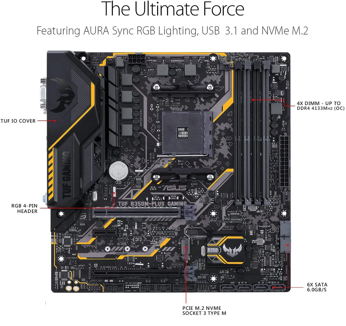 Asus b350m best sale plus