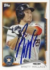 Brett Wallace Houston Astros 2014 Topps Team Set Signed Card