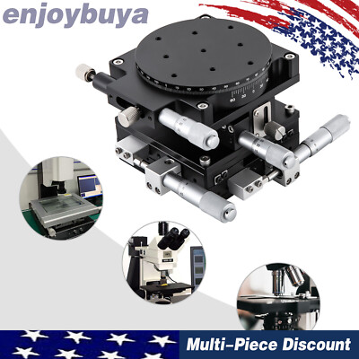 Manual X Y Z R Micrometer Adjust Bearing Table Standard Linear Positioning Stage