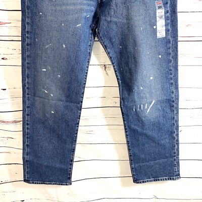 Levis 501 '93 Jeans Men's Sz 36x32 Blue Splattered Paint Wash