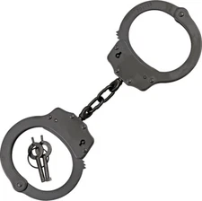 Scorpion Handcuffs Nickel Plated Steel Construction Black Finish Double Lock