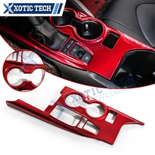Red ABS Gear Shift Box Overlay Trim Interior Molding For Toyota Camry 18-24
