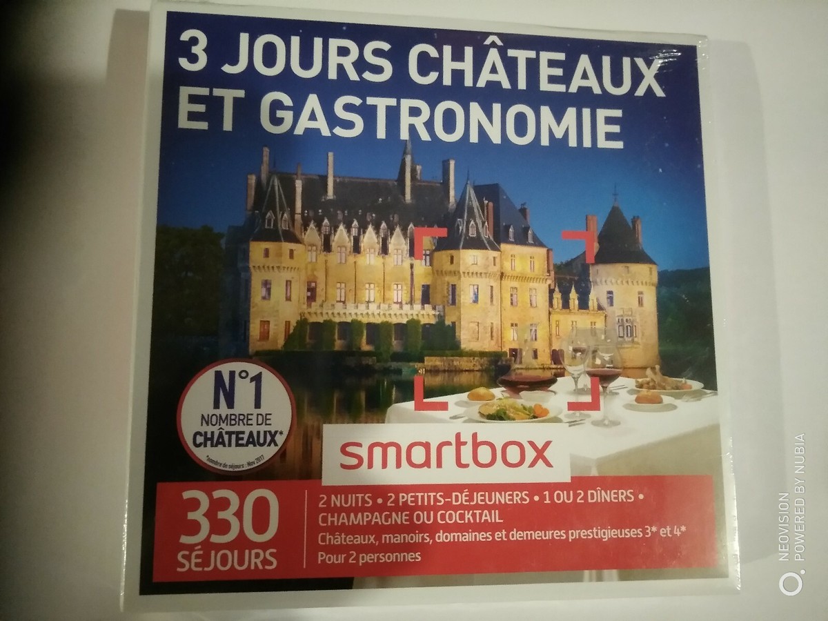 Coffret cadeau Évasion gourmande châteaux et belles demeures