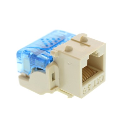 ICC IC1078E5IV CAT5E EZ MODULAR KEYSTONE JACK, RJ45, IVORY