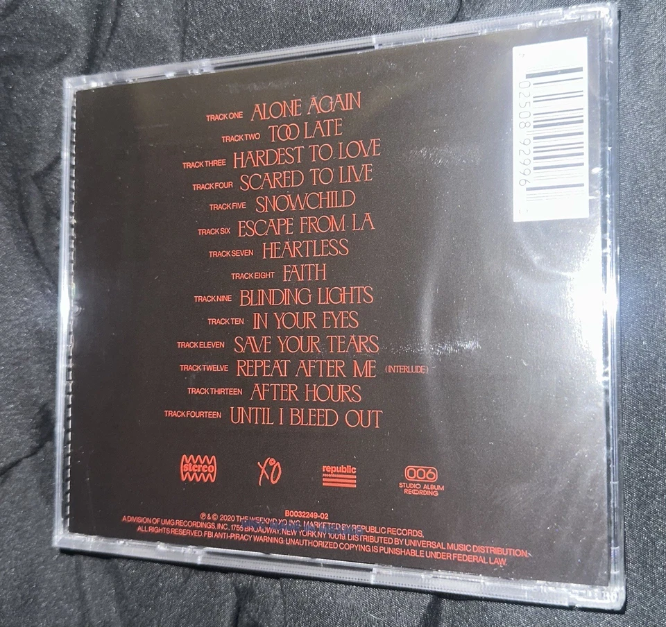 CD The Weeknd Hand Signed Holographic Booklet Collectible After Hours Autograph - Image 2 of 3