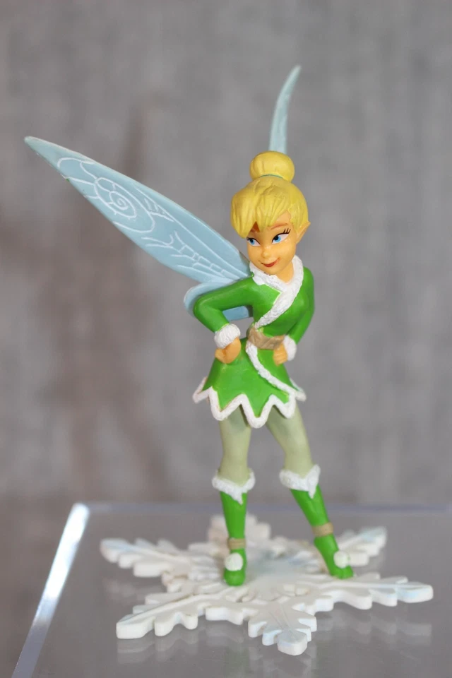 TINKERBELL DISNEY Bully Winter Snowflake Handpainted PVC Figure Modern Rare - Bild 2 von 4