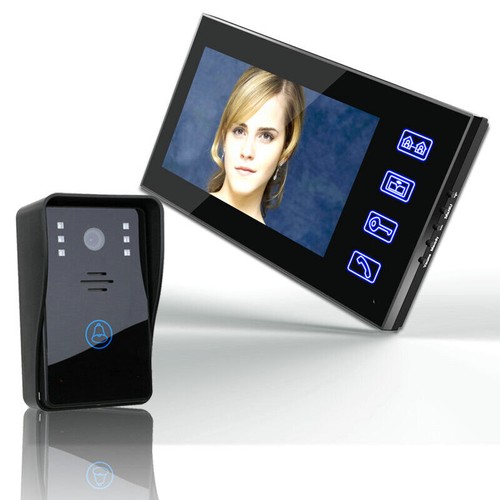 Wired Door Phone Doorbell Touch Key 7" Lcd Video With Ir Camera Home Security AE - Picture 10 of 173