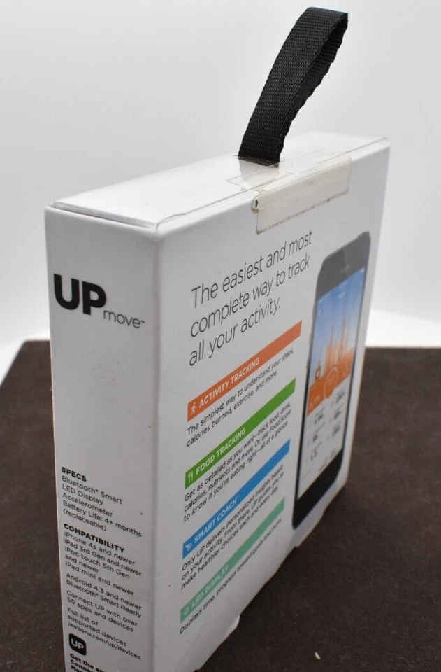 UP MOVE por Jawbone rastreador de atividade-sono azul com clipe branco - Imagem 4 de 4