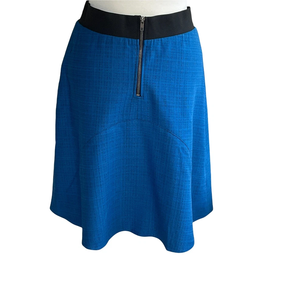 Falda Kelly Clinton Mujer Talla 10 Azul Haze Línea A Falda Conocida Longitud Cremallera Trasera Foto 4 de 4