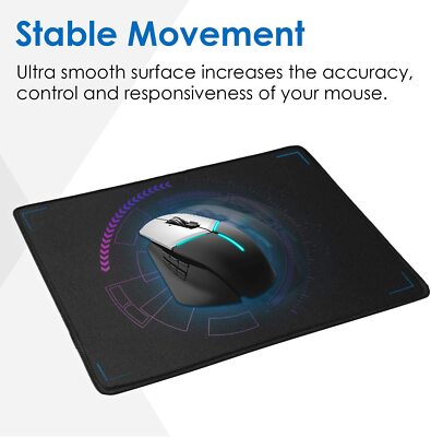 Gaming Mouse Mat Pad Non-Slip Rectangle Mousepad For Computer PC Desk PC