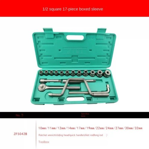 1/2" Socket Wrench 32-Piece Set 304 Stainless Steel Non-Magnetic Tools - Picture 9 of 16