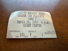 2003 Calder Cup Quarterfinals Hockey Ticket Chicago Wolves Hershey Bears Game 4