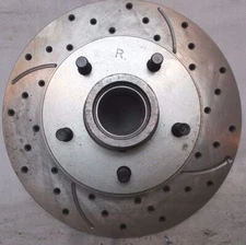 Roto-Tech Cross Drilled Slotted RH Front Brake Rotor Fits GM Car Family 78-92