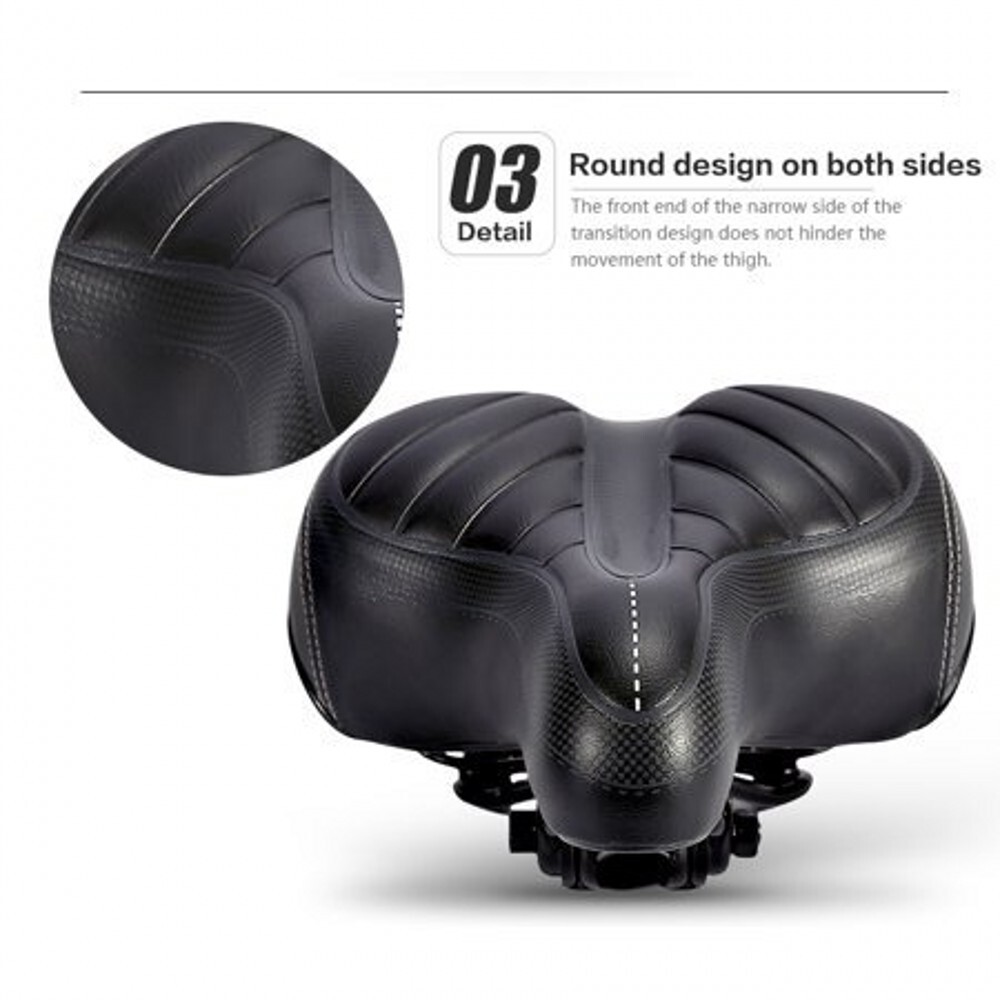 Bicycle Accessories Mountain Bike Extra Padded Bicycle Seats Extra Wide Big Bum Bike Cycling Pad Comfort Bicycle Seat Air Cushion Pad
