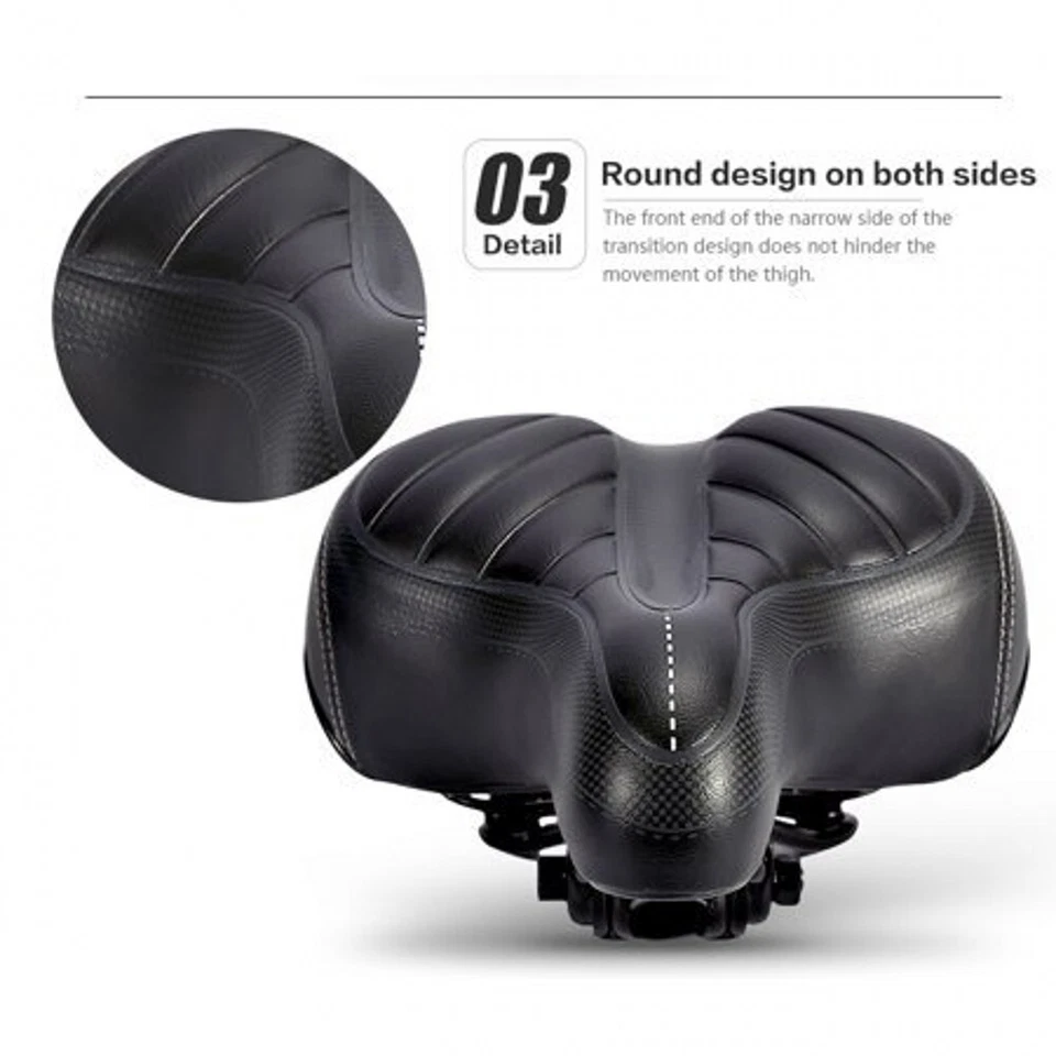 Comfort Wide Big Bum Soft Gel E-bike Bicycle Saddle Seat Air Cushion Gel Pad - Image 4 of 4