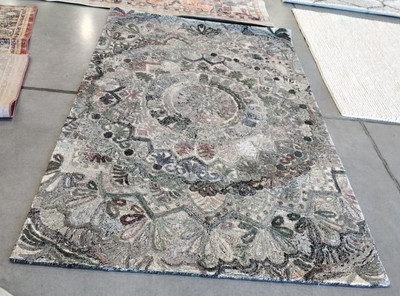 GREY / MULTI 5' X 8' Back Stain Rug, Reduced price 1172751954 MRQ110A-5