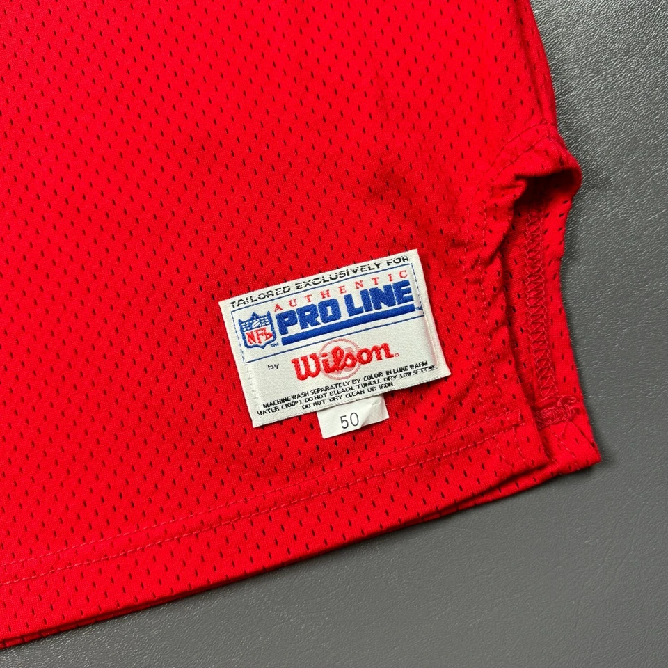 Camiseta deportiva 100 % auténtica Joe Montana vintage Wilson Pro Line Chiefs talla 50 XL 2XL Foto 4 de 4