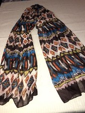 GORGEOUS TRIBAL Print GAUZY Women's SCARF / WRAP