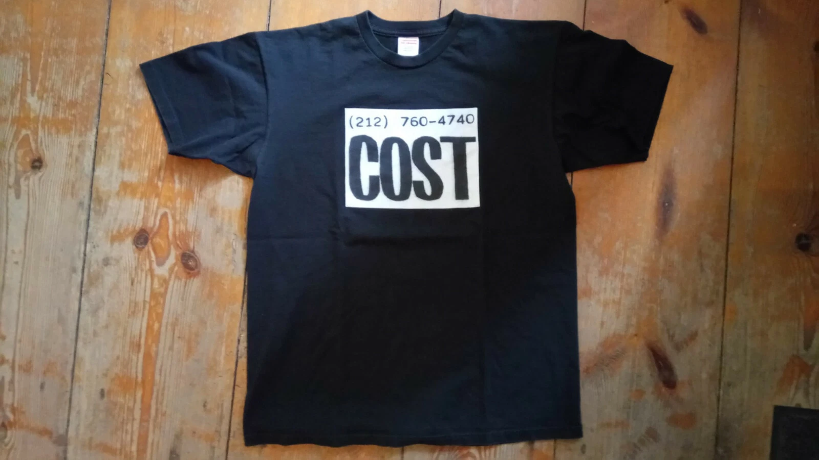 Supreme T Shirt Cost New York Collection 2010/L/Original de NY City Store