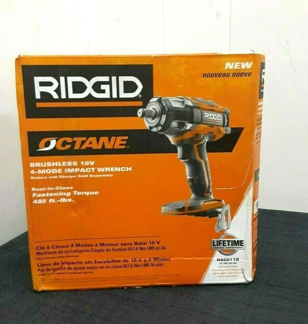 Ridgid R86011B 18V 1/2 inch Impact Wrench Kit for sale online eBay