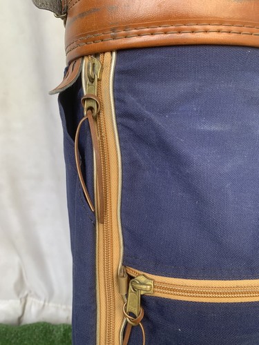 Wilson Staff Pro Vtg Golf bag PGA Tour Embroidered Epson BlueTan Made In The USA - Picture 9 of 17