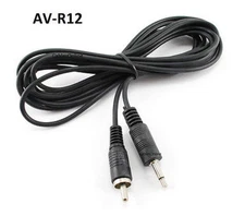 12ft 3.5mm Mono Mini Jack Plug to Single RCA Plug AV Cable / Cord - AV-R12