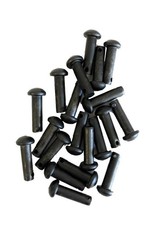 AJ Tack Black Steel Spur Rowel Pins, 10 Pairs