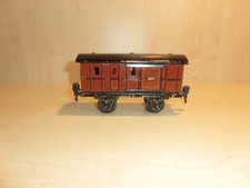 A045) Märklin 1875 - skala 0 - wagon bagażowy - brązowy - L. 16,5 cm - zobacz