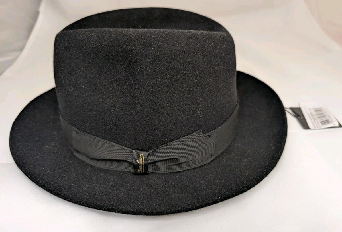 Borsalino Georgio Fur Felt Fedora Hat Size 57 US 7 1/8 | eBay display picture 3