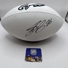 Saquon Barkley Signed Autographed Logo Football Philadelphia Eagles 5star COA
