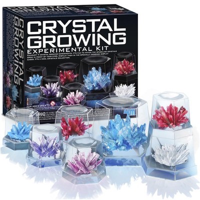 7 Crystal Growing Science Experimental Kit with Display Cases - Easy DIY STEM...