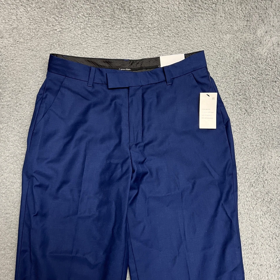 Calvin Klein платье брюки для мальчиков 18R синий Slim Fit плоский передний повседневный официальный офис - Изображение 2 из 4