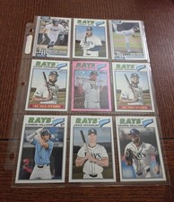 Tampa Bay Rays - 9 Card Team Lot ( 2026 Pink Sparkle  )