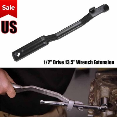 1/2'' Drive Universal Spanner Extender Extension Wrench Power Bar Tool Bar 335mm