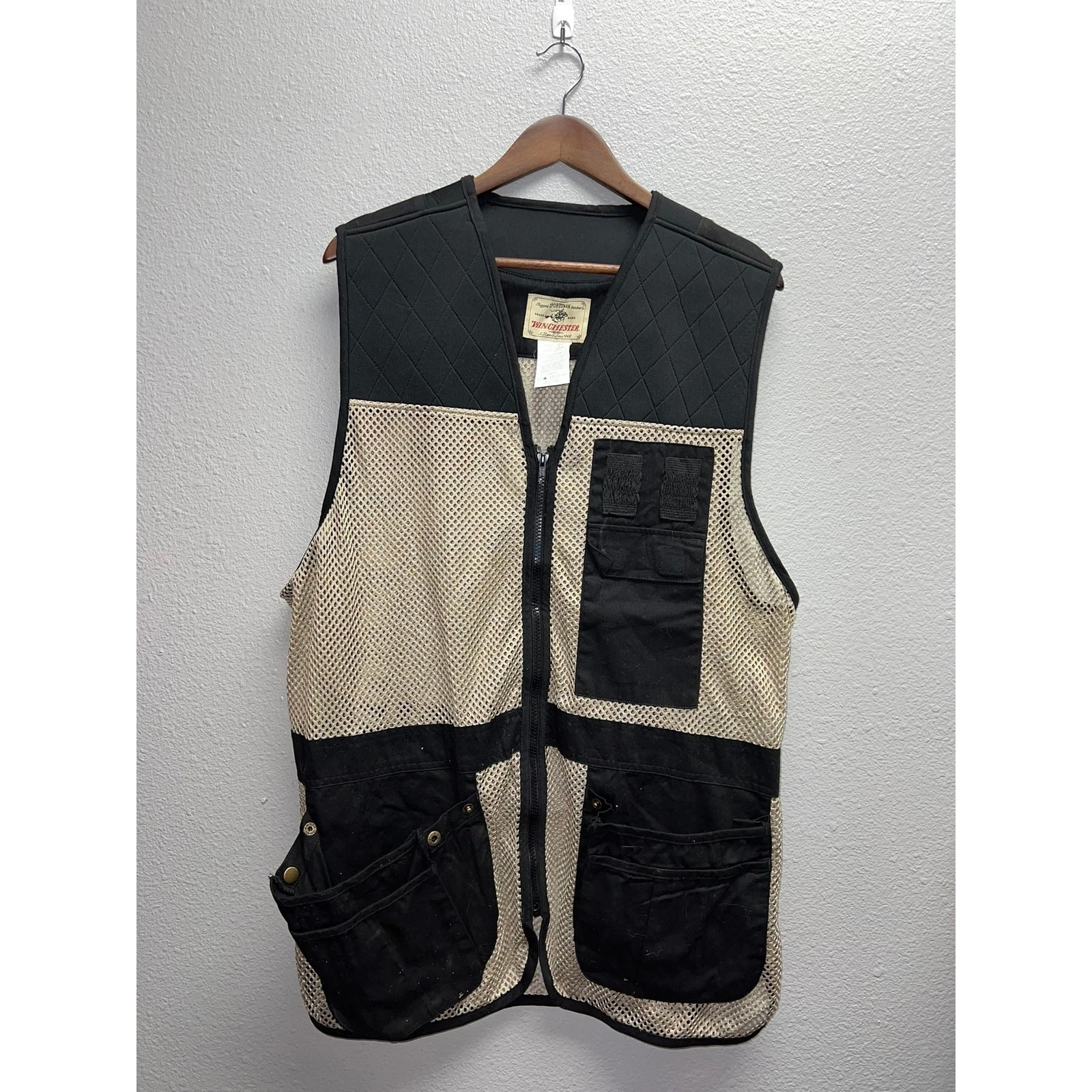 Vintage Winchester Vest Sportsman Outdoors Hunt Gear Hunting Mens VTG Large