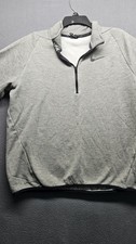 Nike Men  s Dri-Fit 1/4 Zip Jacket Dri Fit Pullover Gray Size Large