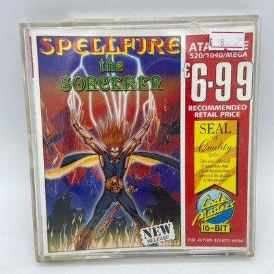Spellfire the Sorcerer Atari ST 16 Bit Disk Game Retro 1990 Codemasters Retro