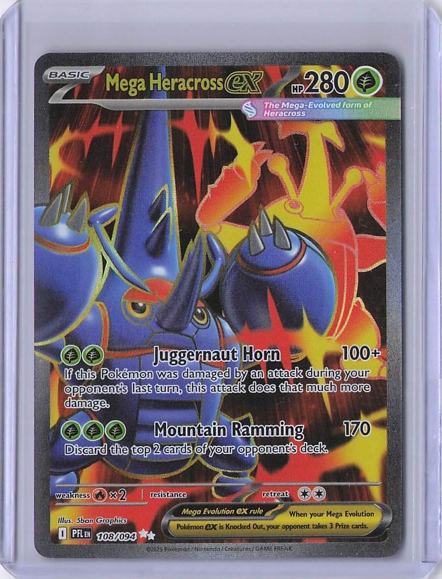 ME02: Phantasmal Flames #108/094 Mega Heracross ex